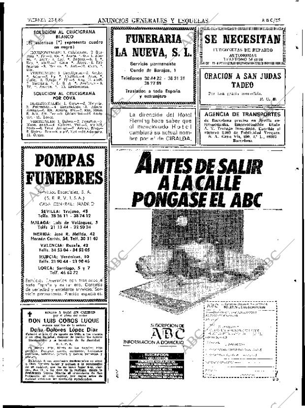 ABC SEVILLA 23-08-1985 página 55