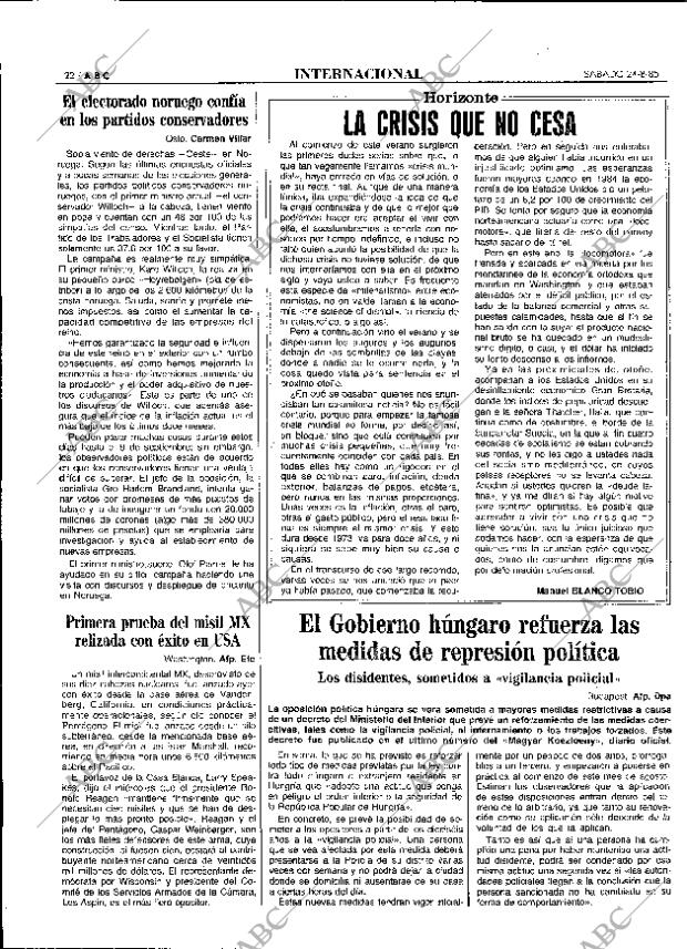 ABC MADRID 24-08-1985 página 22