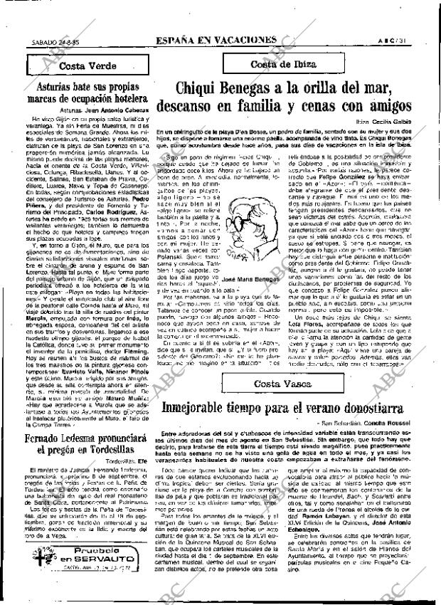 ABC MADRID 24-08-1985 página 31