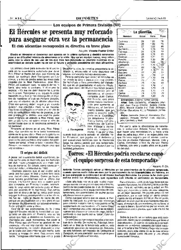 ABC MADRID 24-08-1985 página 54