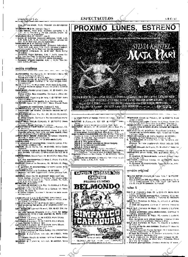 ABC MADRID 24-08-1985 página 61