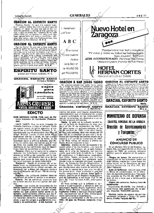 ABC MADRID 24-08-1985 página 71