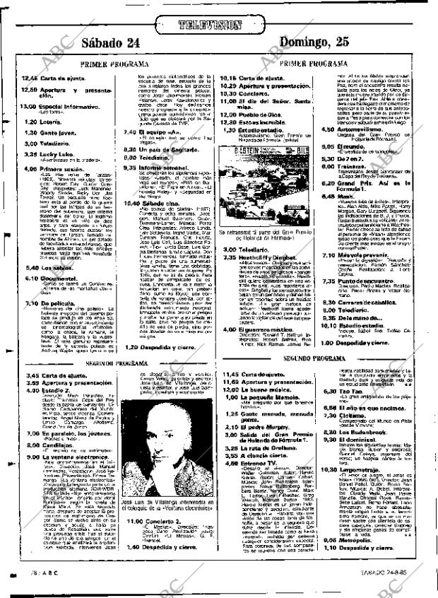 ABC MADRID 24-08-1985 página 78