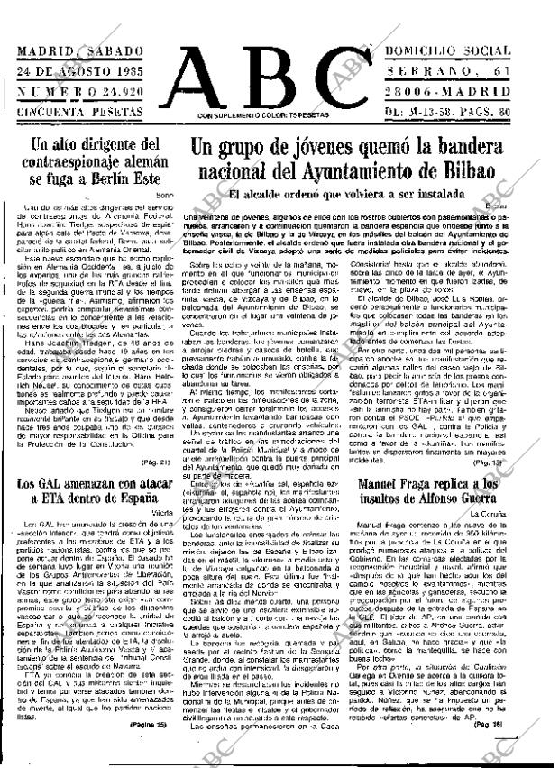 ABC MADRID 24-08-1985 página 9