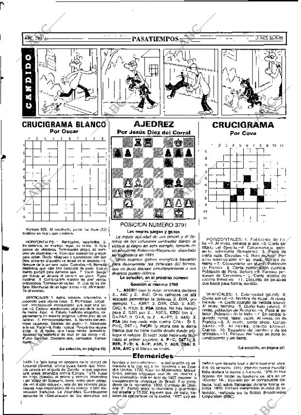 ABC MADRID 26-08-1985 página 64