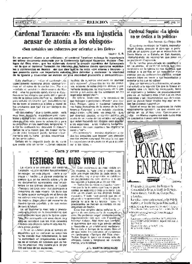 ABC MADRID 27-08-1985 página 31