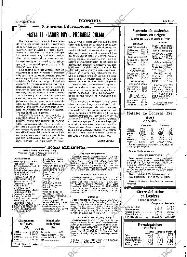 ABC MADRID 27-08-1985 página 43
