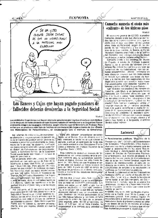 ABC MADRID 27-08-1985 página 44
