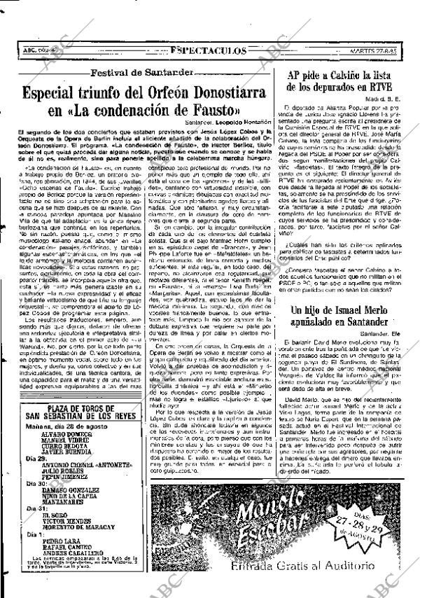 ABC MADRID 27-08-1985 página 48