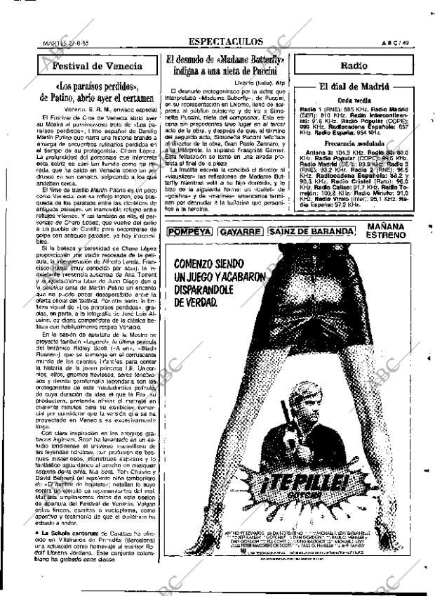 ABC MADRID 27-08-1985 página 49
