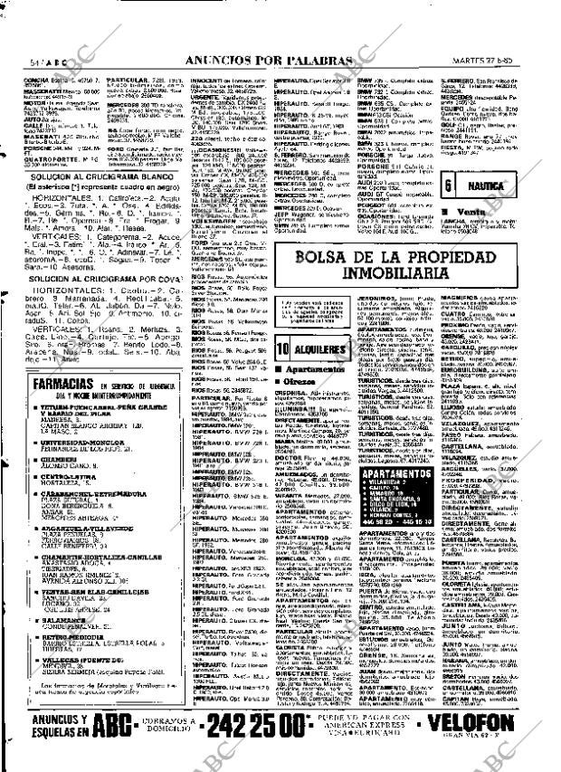 ABC MADRID 27-08-1985 página 54