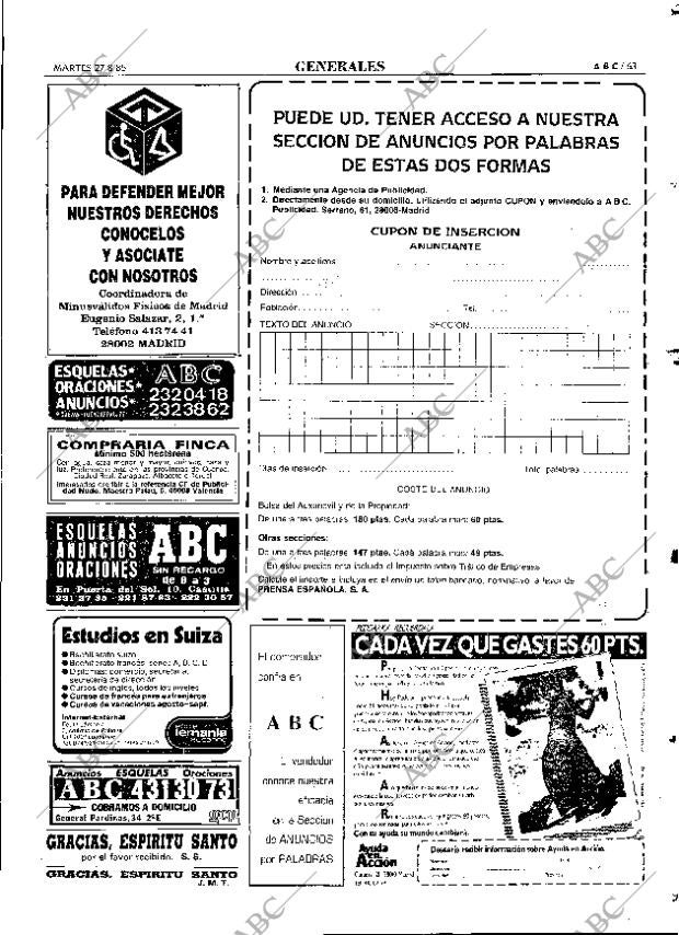 ABC MADRID 27-08-1985 página 63