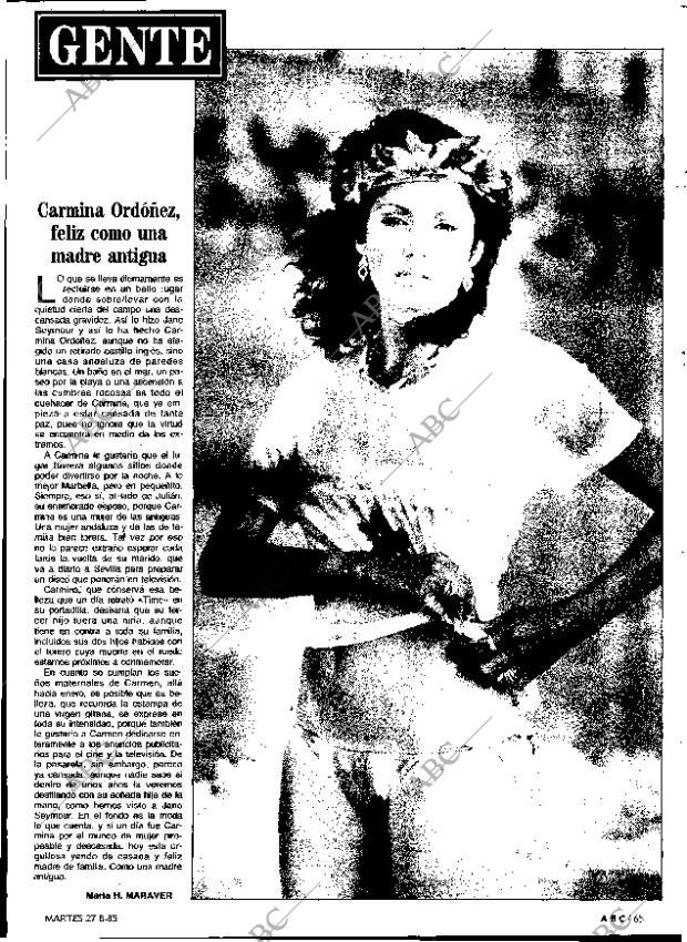 ABC MADRID 27-08-1985 página 65