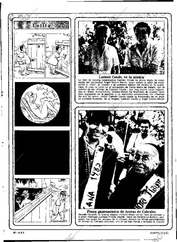 ABC MADRID 27-08-1985 página 66