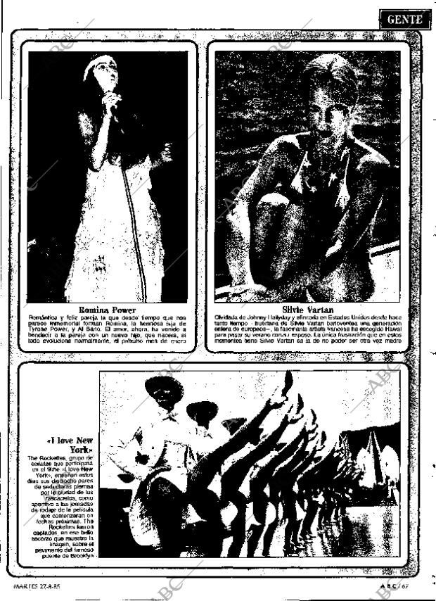 ABC MADRID 27-08-1985 página 67