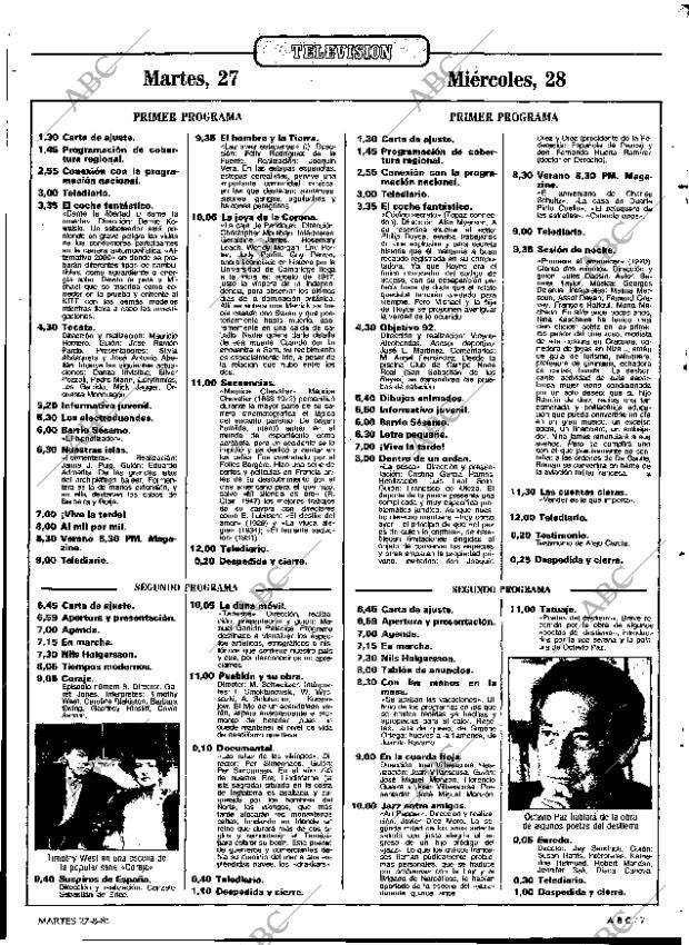 ABC MADRID 27-08-1985 página 71