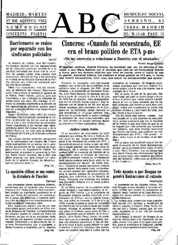ABC MADRID 27-08-1985 página 9