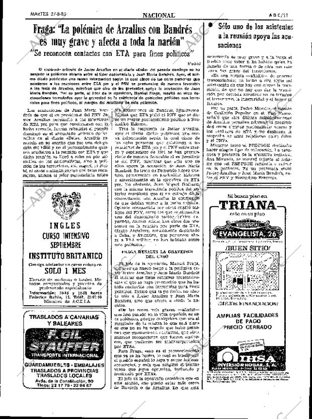 ABC SEVILLA 27-08-1985 página 21
