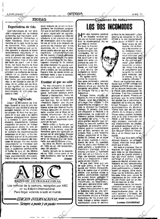 ABC MADRID 29-08-1985 página 13