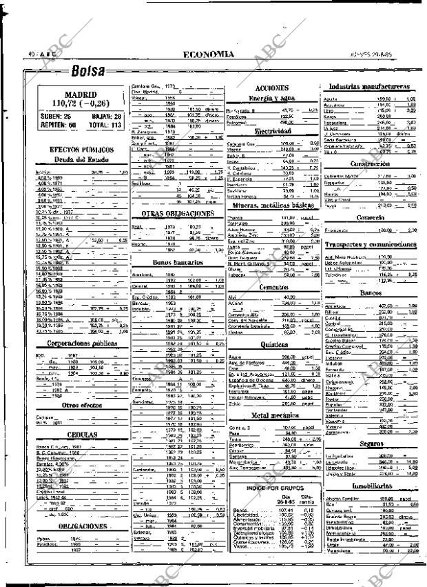 ABC MADRID 29-08-1985 página 40