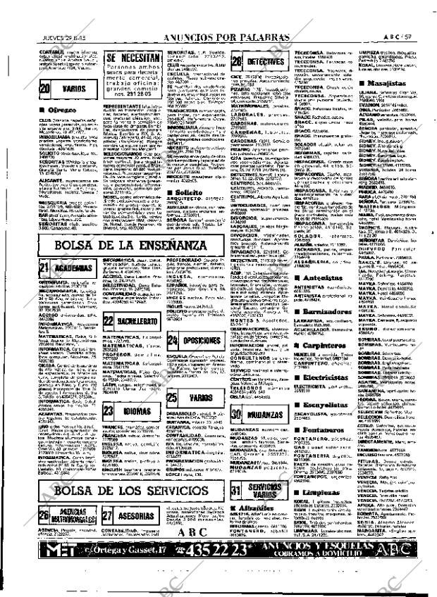 ABC MADRID 29-08-1985 página 59