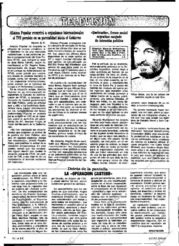 ABC MADRID 29-08-1985 página 70