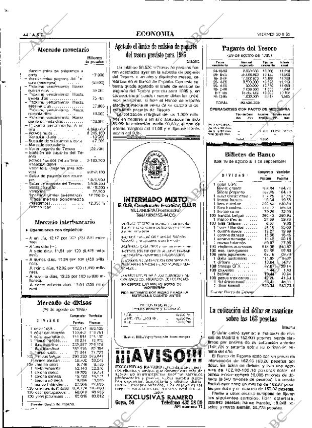 ABC MADRID 30-08-1985 página 44