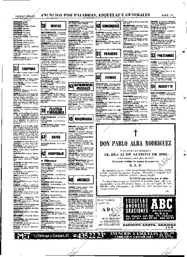 ABC MADRID 30-08-1985 página 61