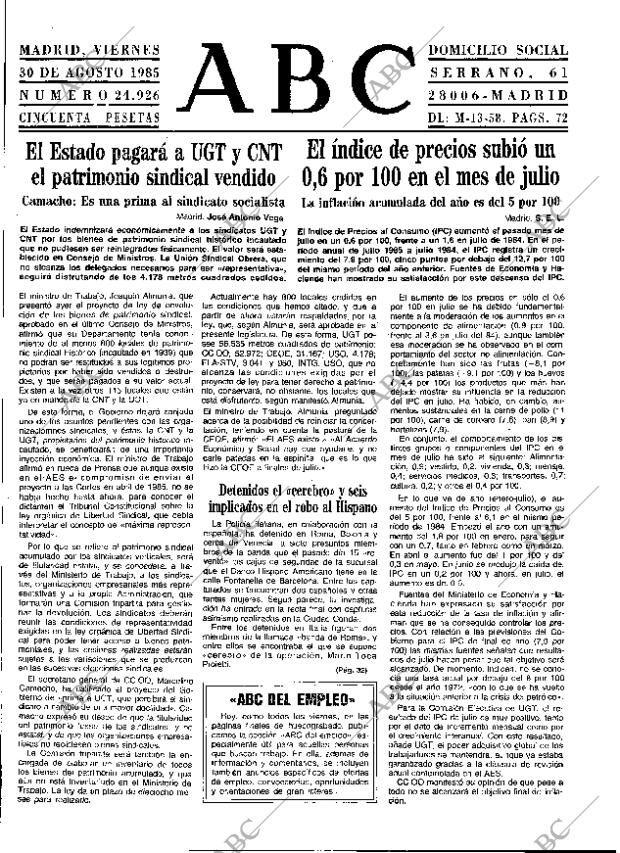 ABC MADRID 30-08-1985 página 9