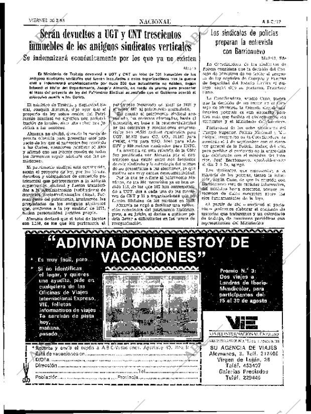 ABC SEVILLA 30-08-1985 página 19