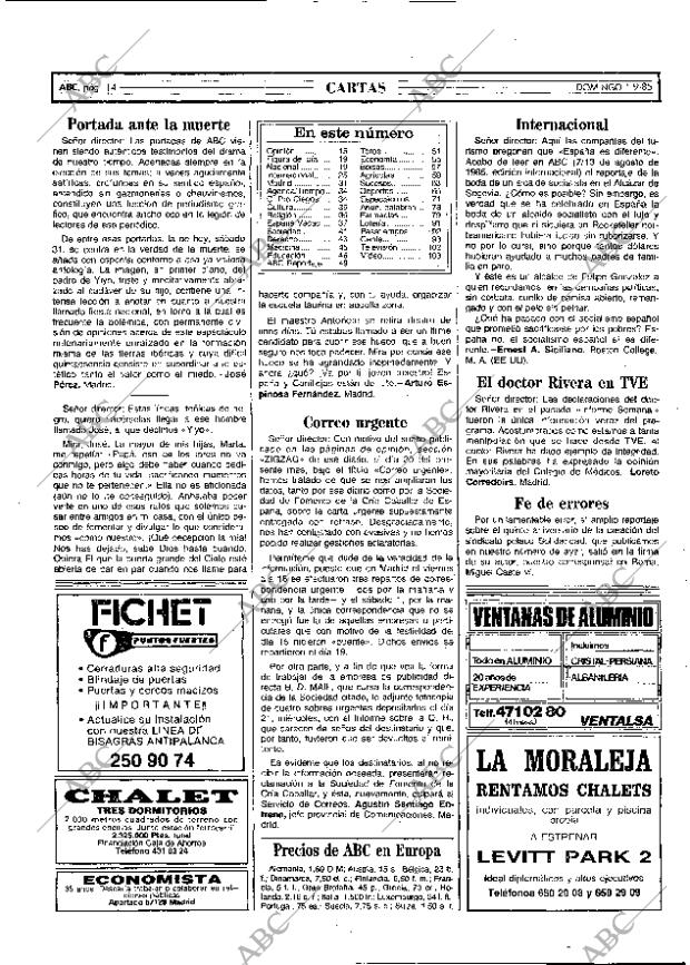 ABC MADRID 01-09-1985 página 14