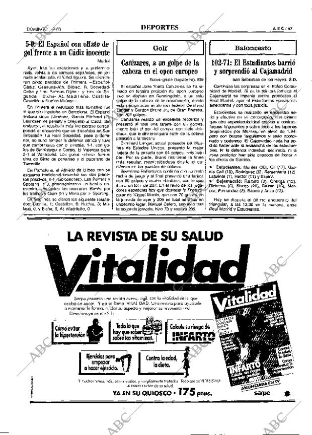 ABC MADRID 01-09-1985 página 67