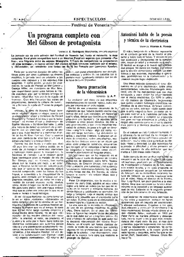 ABC MADRID 01-09-1985 página 72