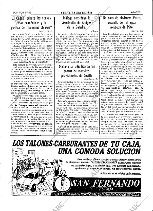 ABC SEVILLA 01-09-1985 página 39