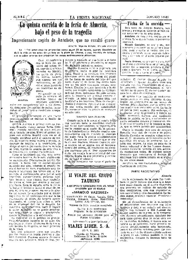 ABC SEVILLA 01-09-1985 página 46