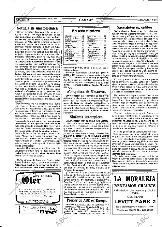 ABC MADRID 04-09-1985 página 14