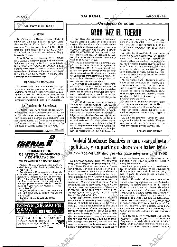 ABC MADRID 04-09-1985 página 20