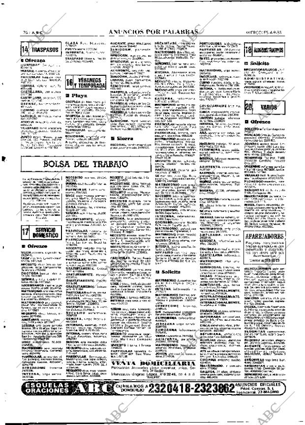 ABC MADRID 04-09-1985 página 76