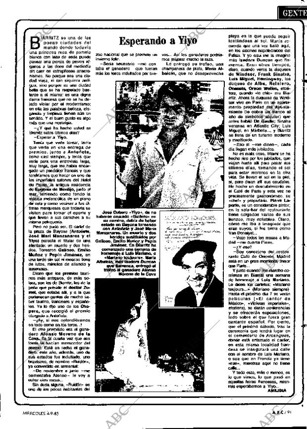 ABC MADRID 04-09-1985 página 91