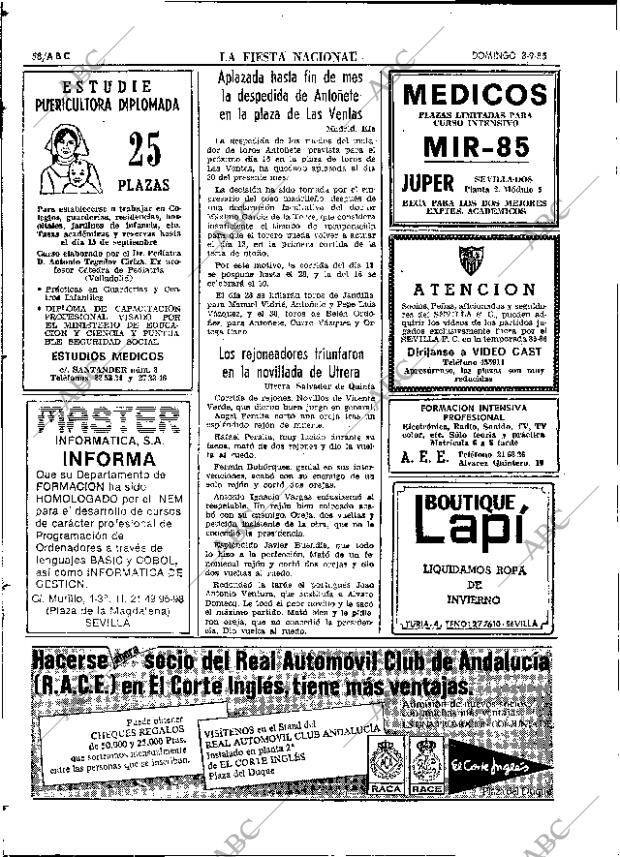 ABC SEVILLA 08-09-1985 página 58