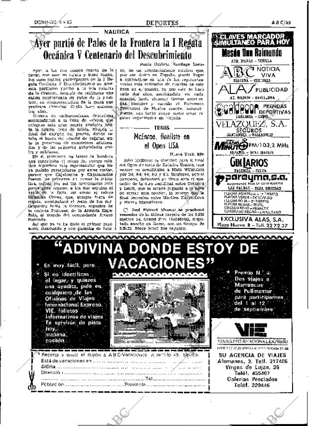 ABC SEVILLA 08-09-1985 página 63