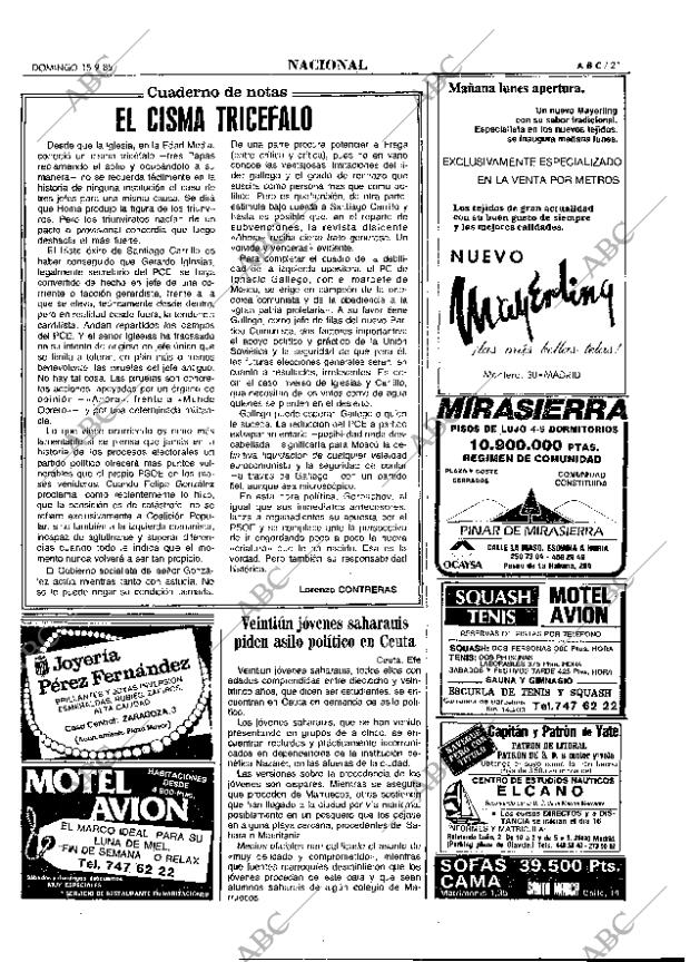 ABC MADRID 15-09-1985 página 21