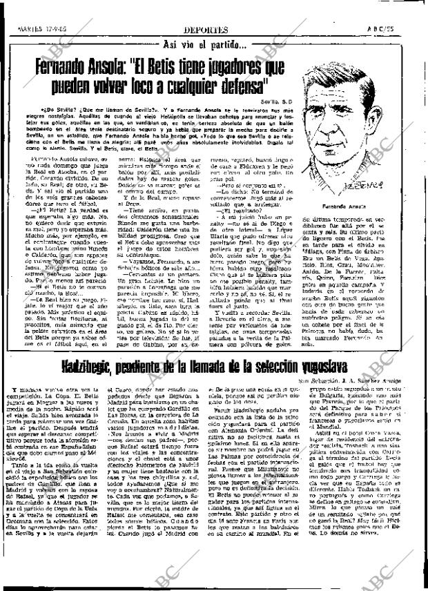 ABC SEVILLA 17-09-1985 página 55