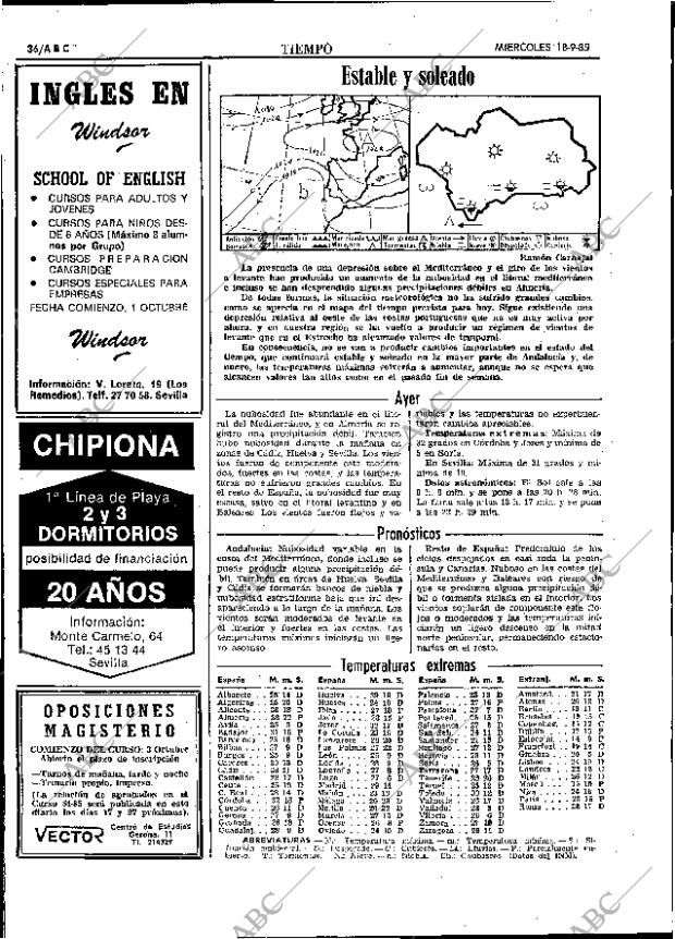 ABC SEVILLA 18-09-1985 página 36