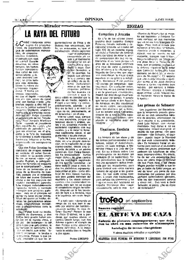 ABC MADRID 19-09-1985 página 16