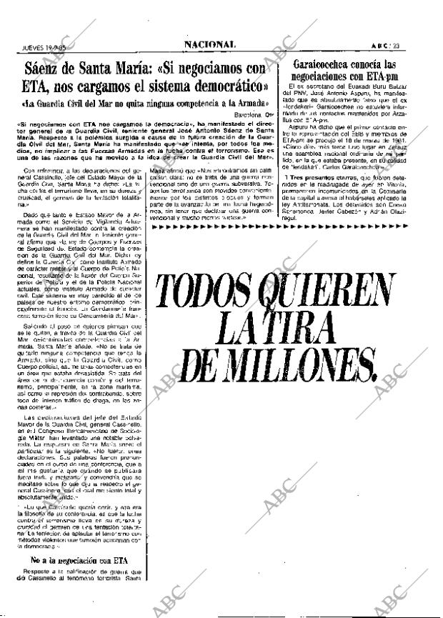 ABC MADRID 19-09-1985 página 23