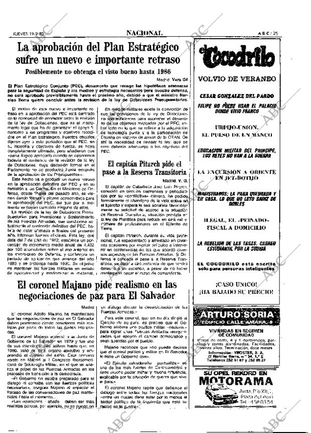 ABC MADRID 19-09-1985 página 25