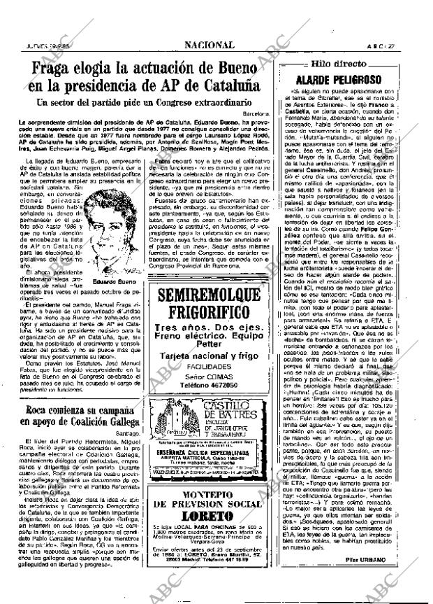 ABC MADRID 19-09-1985 página 27