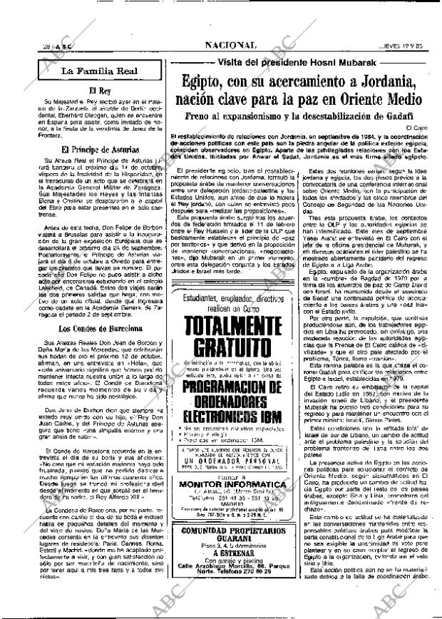 ABC MADRID 19-09-1985 página 28