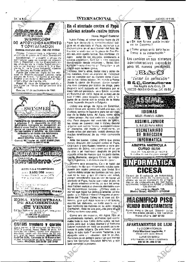 ABC MADRID 19-09-1985 página 34